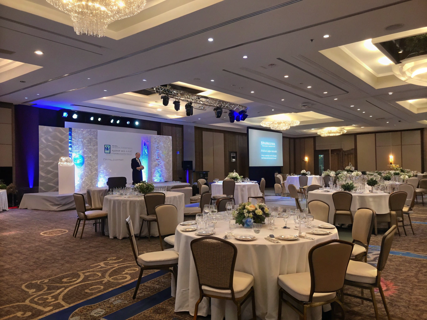 Corporate event seating arrangement